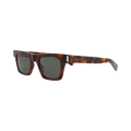 Saint Laurent Square-Frame Recycled Acetate Sunglasses — Brown