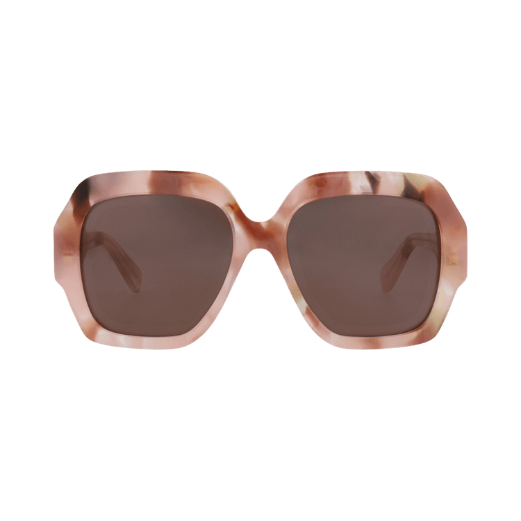 Chloé Square-Frame Recycled Acetate Sunglasses — Pink