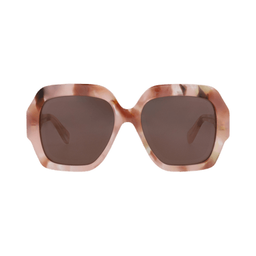 Chloé Square-Frame Recycled Acetate Sunglasses — Pink