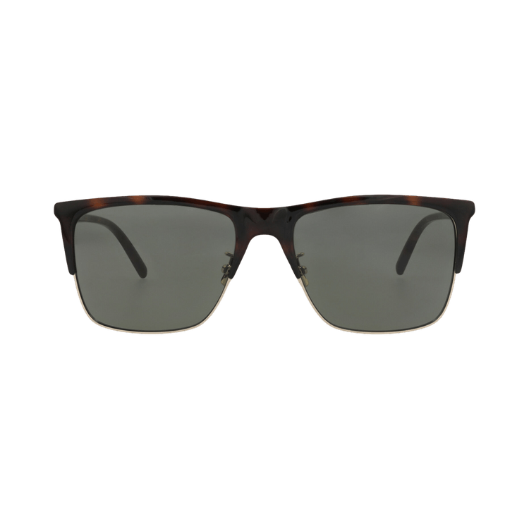 Saint Laurent Square-Frame Bio Injection Sunglasses — Brown