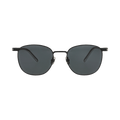 Saint Laurent Round-Frame Metal Sunglasses — Black