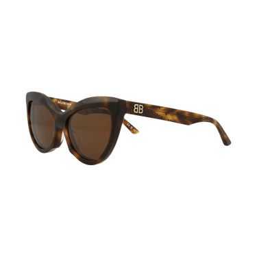 Balenciaga Cat Eye-Frame Acetate Sunglasses — Brown