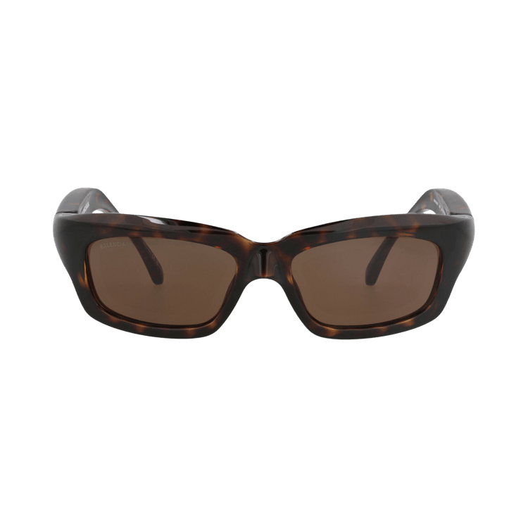 Balenciaga Square-Frame Bio-Injection Sunglasses — Brown