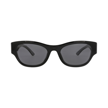 Balenciaga Square-Frame Recycled Acetate Sunglasses — Black