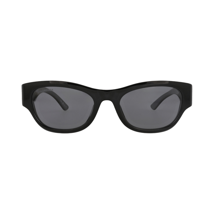 Balenciaga Square-Frame Recycled Acetate Sunglasses — Black