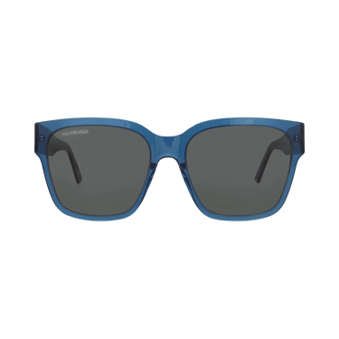 Balenciaga Square-Frame Acetate Sunglasses — Blue