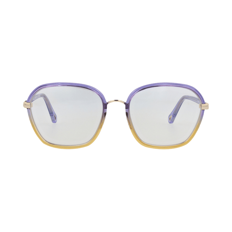 Chloé Square-Frame Sunglasses — Purple
