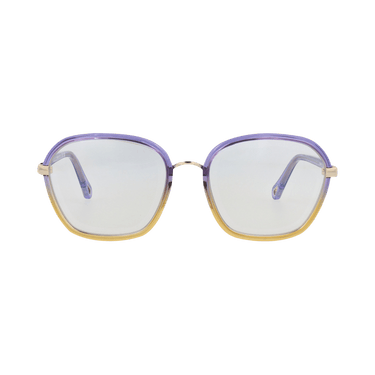 Chloé Square-Frame Sunglasses — Purple