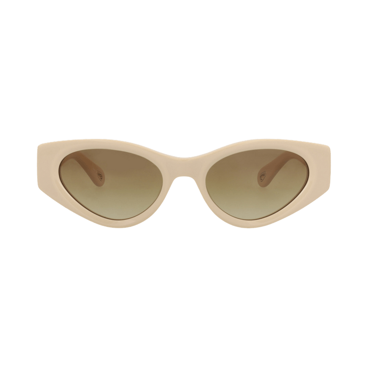 Chloé Cat Eye-Frame Recycled Acetate Sunglasses — Cream