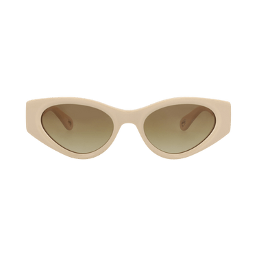 Chloé Cat Eye-Frame Recycled Acetate Sunglasses — Cream