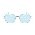 Balenciaga Aviator-Frame Metal Sunglasses — Blue