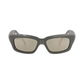 Balenciaga Square-Frame Bio-Injection Sunglasses — Grey