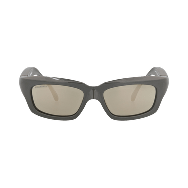Balenciaga Square-Frame Bio-Injection Sunglasses — Grey