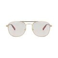 Gucci Aviator-Frame Metal Sunglasses — Gold