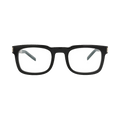 Saint Laurent Square-Frame Recycled Acetate Sunglasses — Black