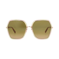 Chloé Square-Frame Sunglasses — Brown
