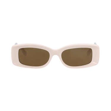 Gucci Square-Frame Recycled Acetate Sunglasses — Cream