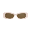 Gucci Square-Frame Recycled Acetate Sunglasses — Cream
