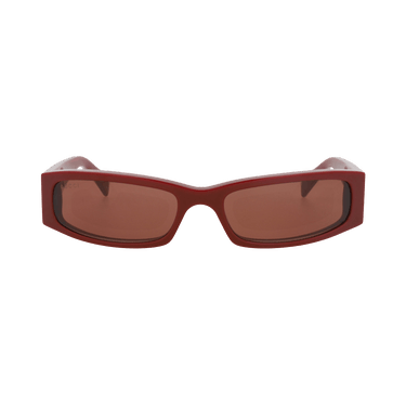 Gucci Square-Frame Recycled Acetate Sunglasses — Red