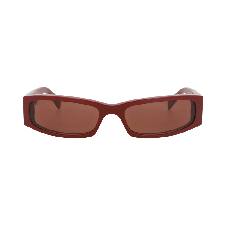 Gucci Square-Frame Recycled Acetate Sunglasses — Red