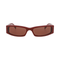Gucci Square-Frame Recycled Acetate Sunglasses — Red