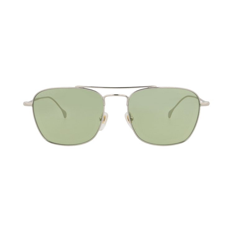 Gucci Square-Frame Metal Sunglasses — Silver