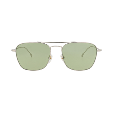 Gucci Square-Frame Metal Sunglasses — Silver