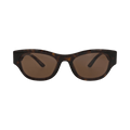 Balenciaga Square-Frame Recycled Acetate Sunglasses — Brown