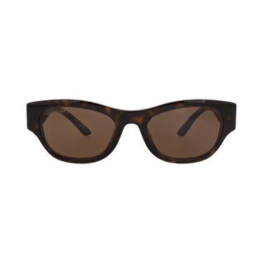 Balenciaga Square-Frame Recycled Acetate Sunglasses — Brown