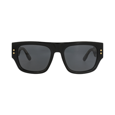 Gucci Square-Frame Recycled Acetate Sunglasses — Black