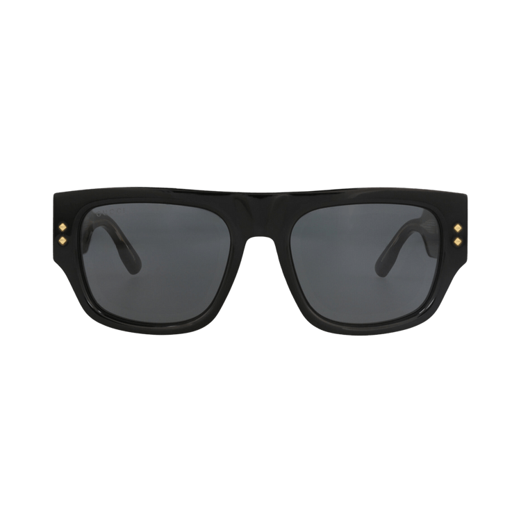 Gucci Square-Frame Recycled Acetate Sunglasses — Black