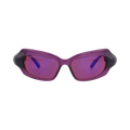 Balenciaga Square-Frame Bio-Injection Sunglasses — Purple