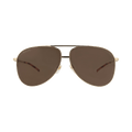 Gucci Aviator-Frame Metal Sunglasses — Gold