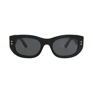 Gucci Square-Frame Recycled Acetate Sunglasses — Black