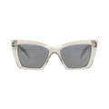 Saint Laurent Cat Eye-Frame Recycled Acetate Sunglasses — Cream