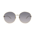 Gucci Round-Frame Metal Sunglasses — Gold