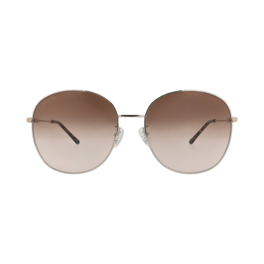 Gucci Round-Frame Metal Sunglasses — Silver
