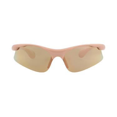 Gucci Shield-Frame Injection Sunglasses — Pink