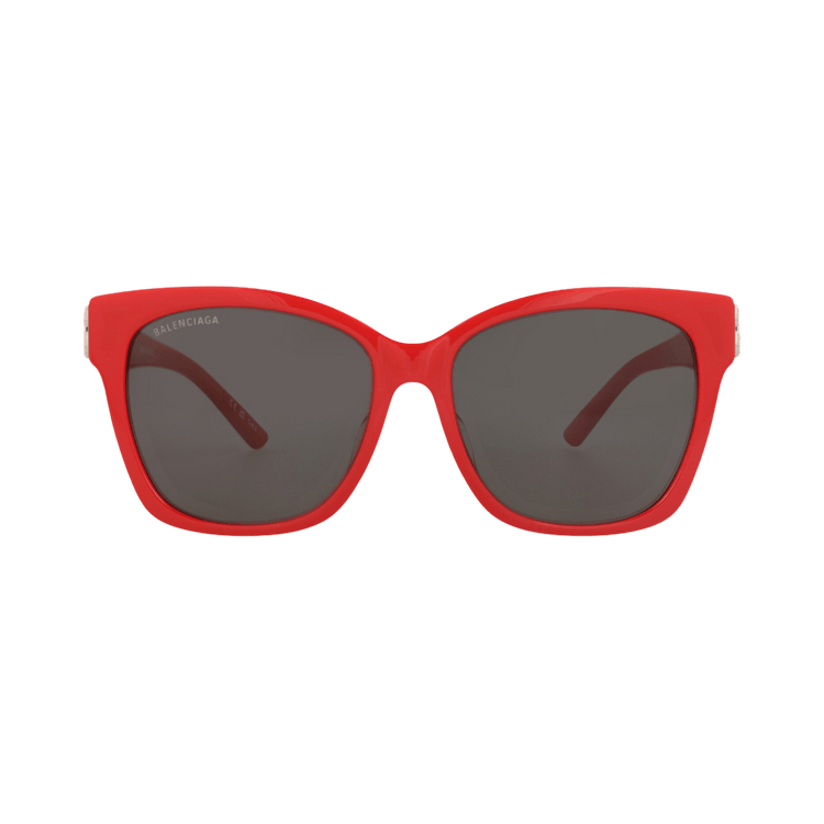 Balenciaga Cat Eye-Frame Recycled Acetate Sunglasses — Red