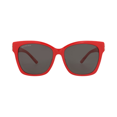 Balenciaga Cat Eye-Frame Recycled Acetate Sunglasses — Red