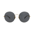 Chloé Round-Frame Metal Sunglasses — Gold