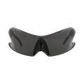 Balenciaga Shield-Frame Nylon Sunglasses — Grey