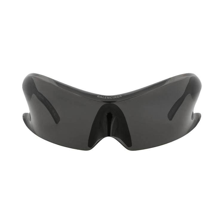 Balenciaga Shield-Frame Nylon Sunglasses — Grey