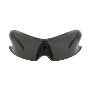 Balenciaga Shield-Frame Nylon Sunglasses — Grey