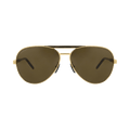 Gucci Aviator-Frame Metal Sunglasses — Gold