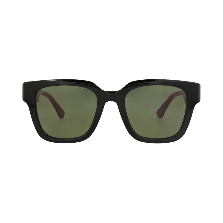 Gucci Square-Frame Recycled Acetate Sunglasses — Black