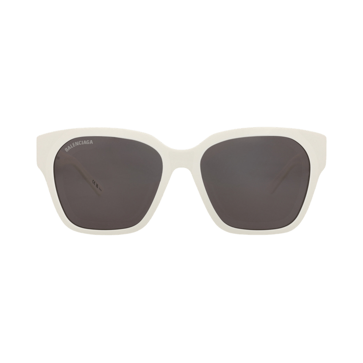 Balenciaga Square-Frame Acetate Sunglasses — Cream