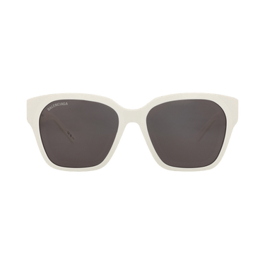 Balenciaga Square-Frame Acetate Sunglasses — Cream