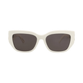 Balenciaga Cat Eye-Frame Recycled Acetate Sunglasses — White