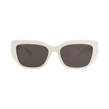 Balenciaga Cat Eye-Frame Recycled Acetate Sunglasses — White